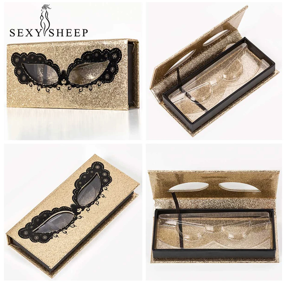 SEXYSHEEP 1-пара ресниц коробка 3D норковые ресницы упаковка нескольких стилей