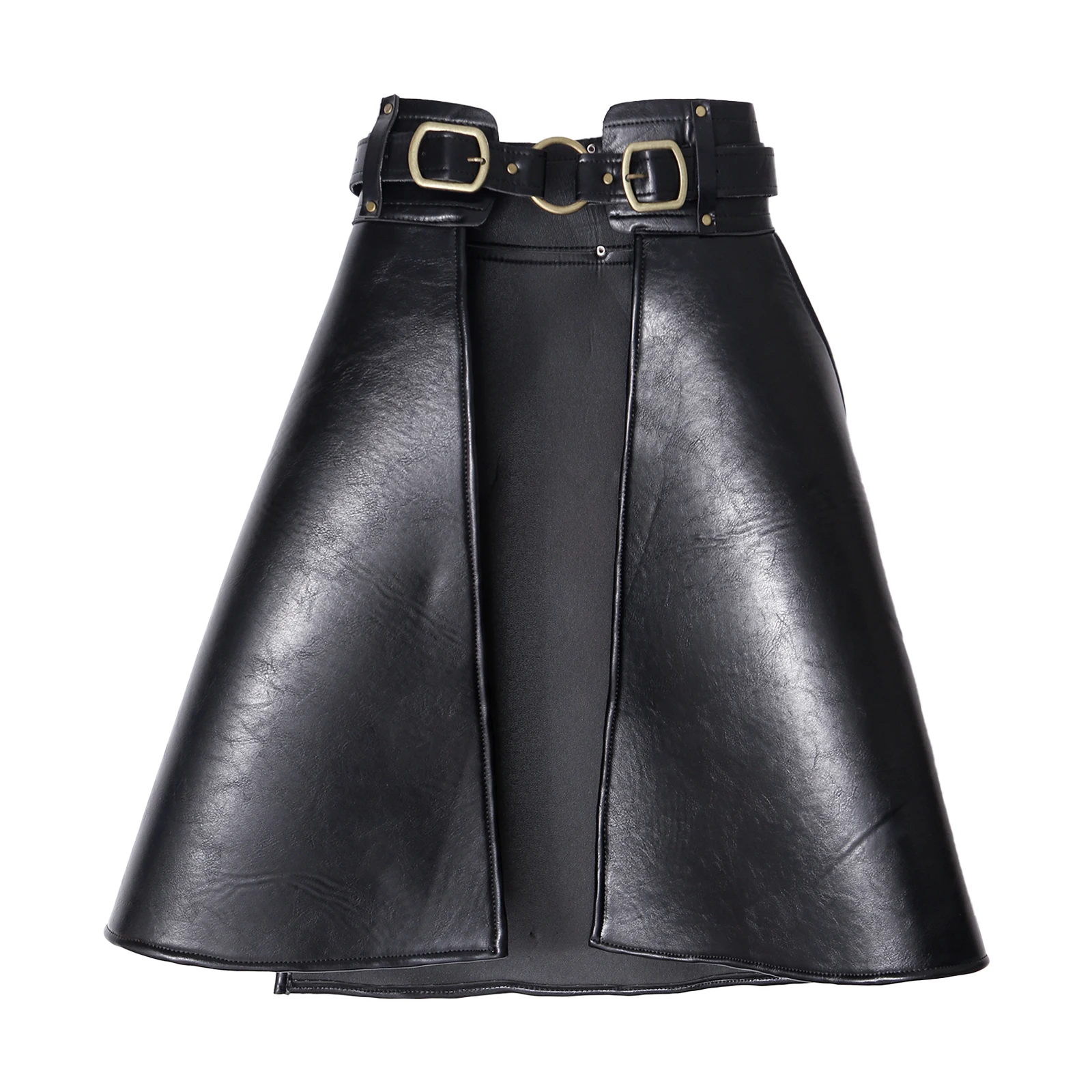 

Women Peplum Belt Female Skirt Leather Waist Belts PU Classic Stretch Gothic Waistband Skirt Peplum Cinch Belt A-line Skirt Belt