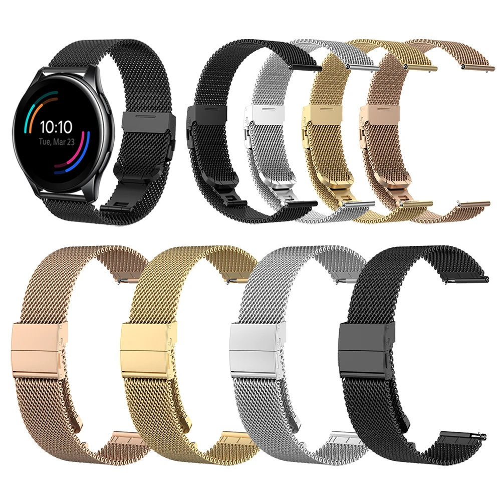 

Milanese Mesh Strap For Oneplus Watch Band Metal Stainless Steel Watchband Smartwatch Wristband Belt Bracelet