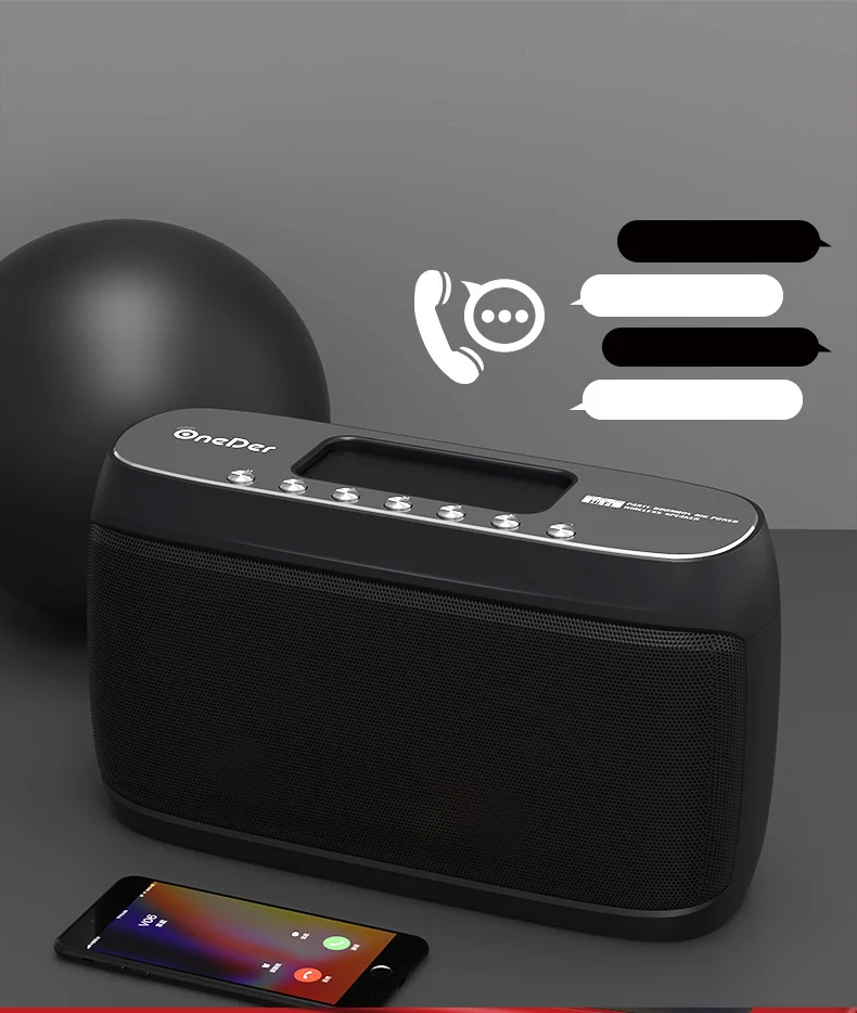 V5.0 + EDR Hi Fi сабвуфер/твитеры стерео звук OneDer D1 портативный беспроводной
