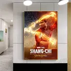 Marvel, новинка 2021, плакат с фильмом, Художественная печать для Шан-Чи и легенда о десяти кольцах, Картина на холсте, настенное искусство для домашнего декора