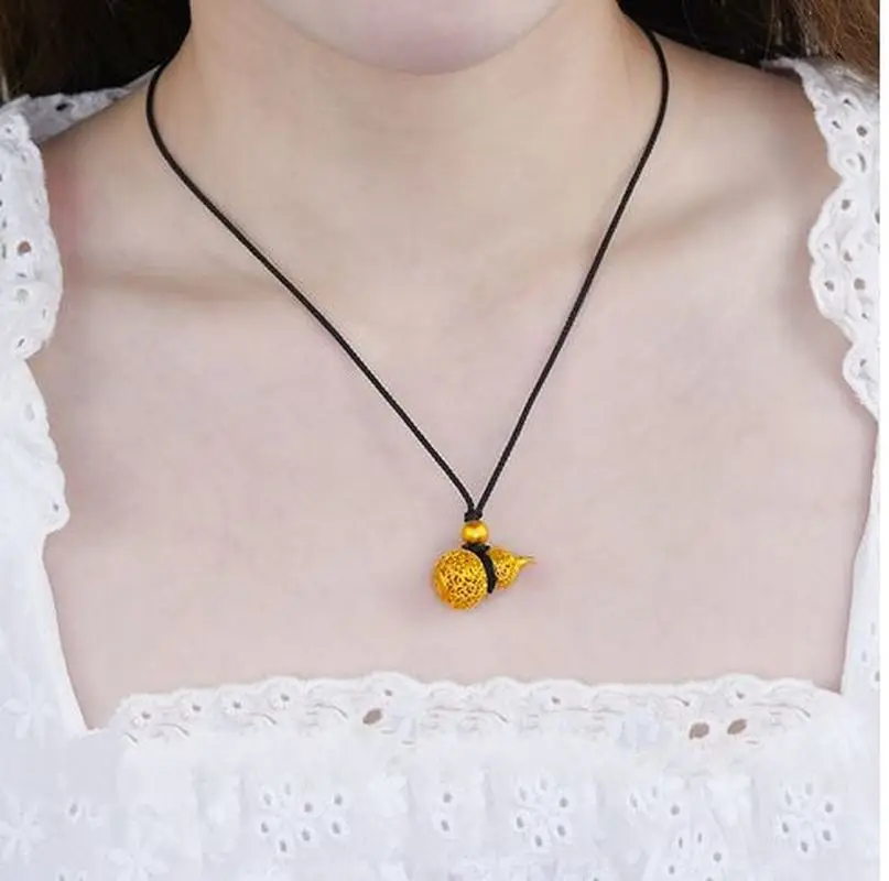 Традиционная филигранская подвеска в виде тыквы старинное позолоченное