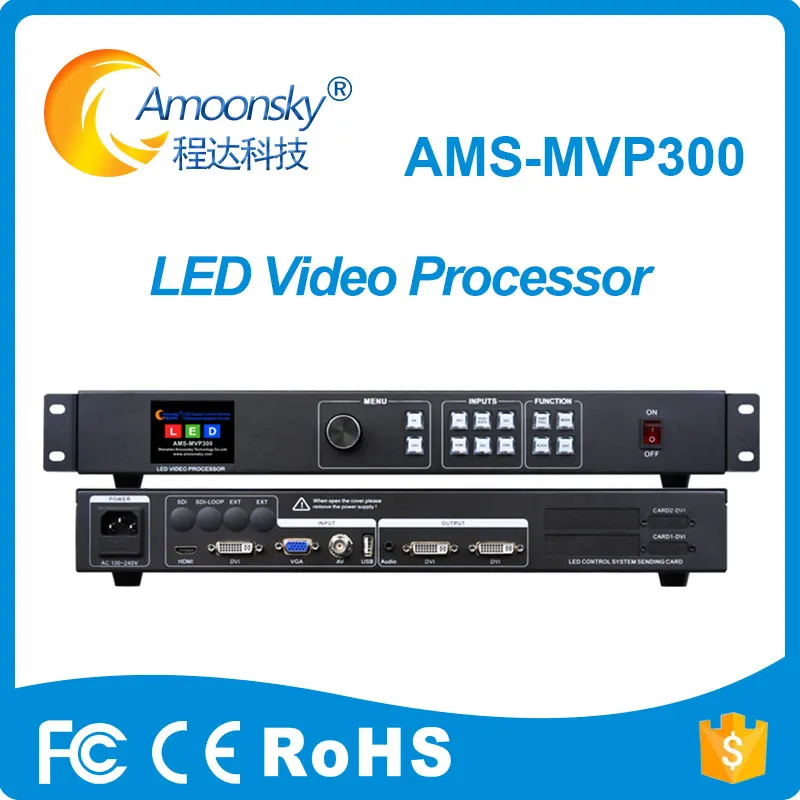 

AMS-MVP300 LED Sign Boards Use HD LED Screen Controller Support Linsn Sending Card Full Color LED Display Video Processor