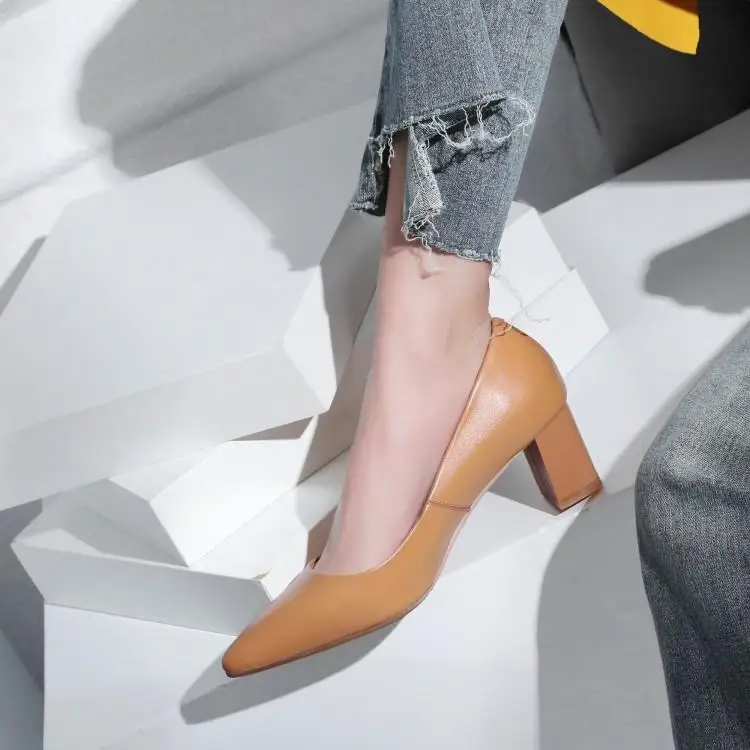 Женские туфли на высоком толстом каблуке женские лодочки большой размер до 25 см