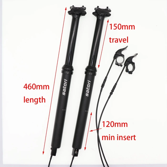 Подседельный штырь с капельницей регулируемая высота 150 мм дорожный