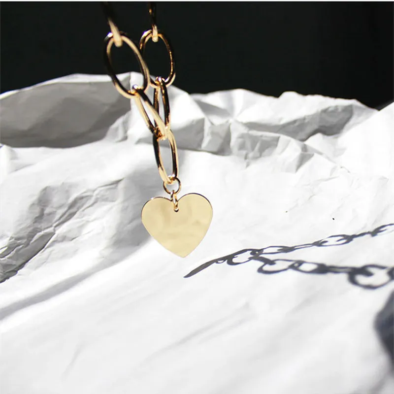 Модное личное ожерелье ins в европейском и американском стиле с подвеской форме