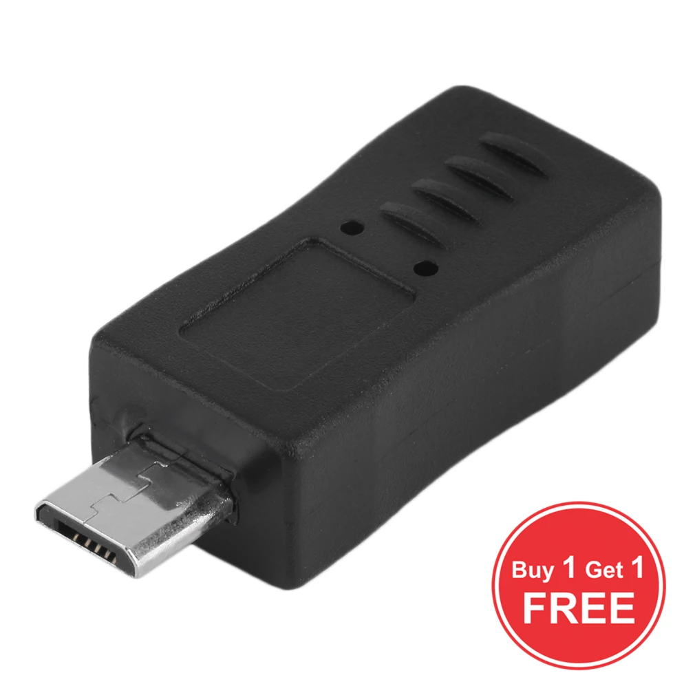 Купите 1 получите бесплатный Универсальный мини USB разъем мама к Micro Папа адаптер