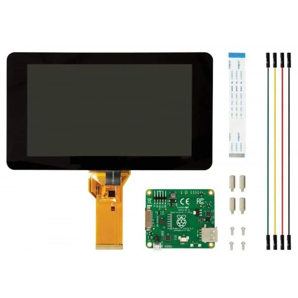 Официальный Raspberry Pi 7 "сенсорный экран с 4 Совместимый Чехол | Компьютеры и офис