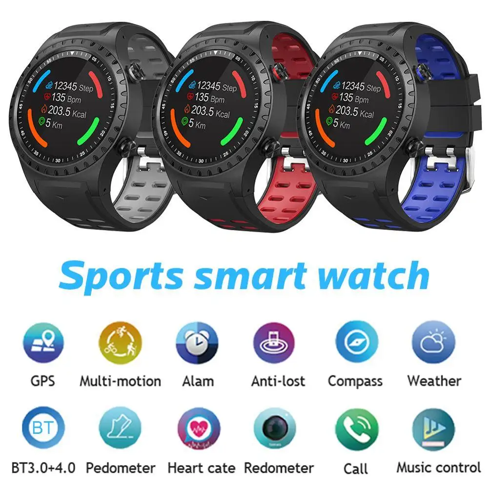 GPS Bluetooth Smart Watch Multi-Sport Mode Pedometer Outdoor Bracelet Call&ampMsg Reminder Health Fitness Tracker | Электроника