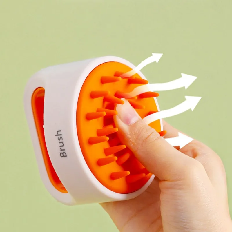 

New Silicone Shampoo Brush Soft Non-injury Dry Wet Two Non-slip Brush Bath Massage Brush Massage Lotion Brush
