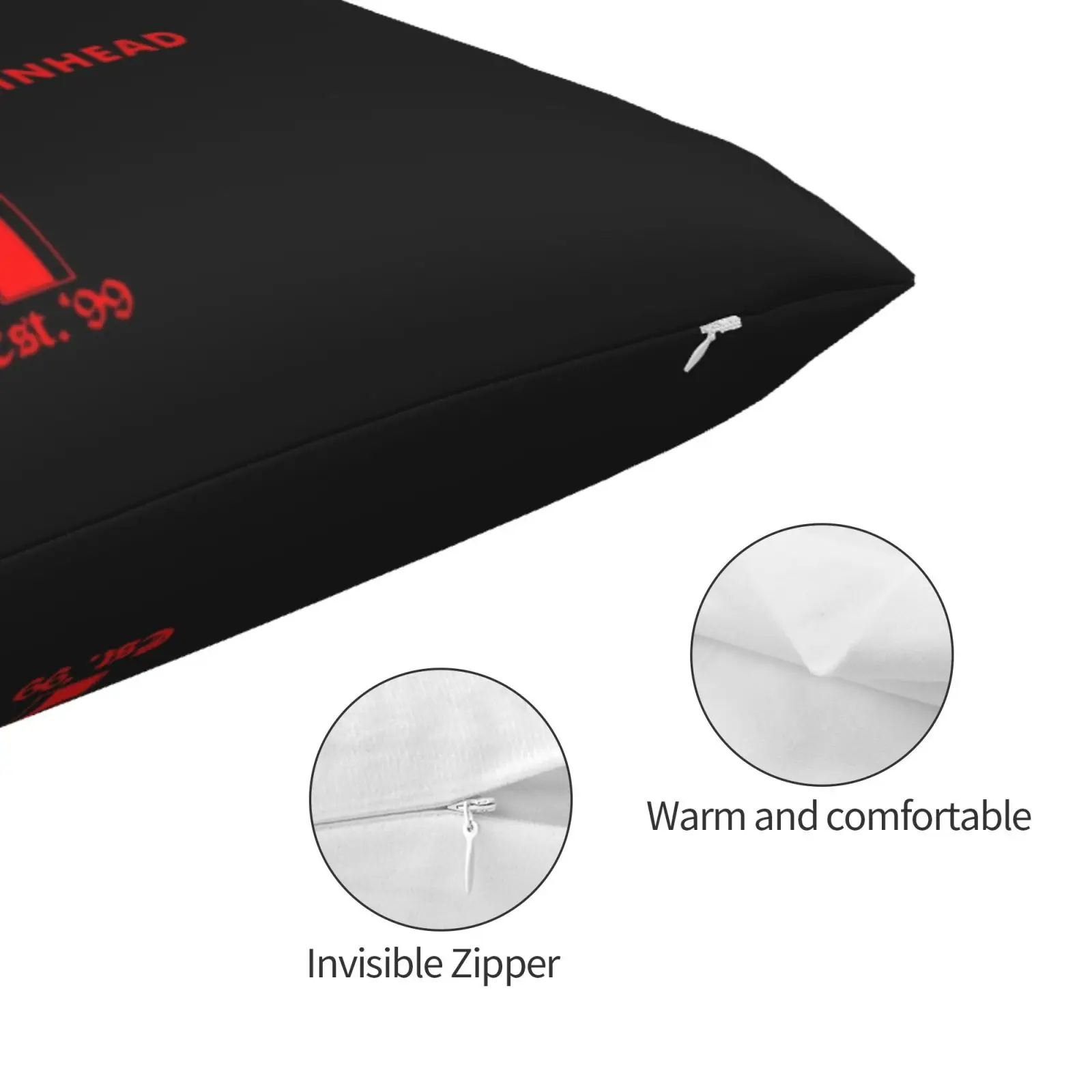 Распятая подушка в стиле панк с изображением головы лица модель 20x30 50*75 для дивана