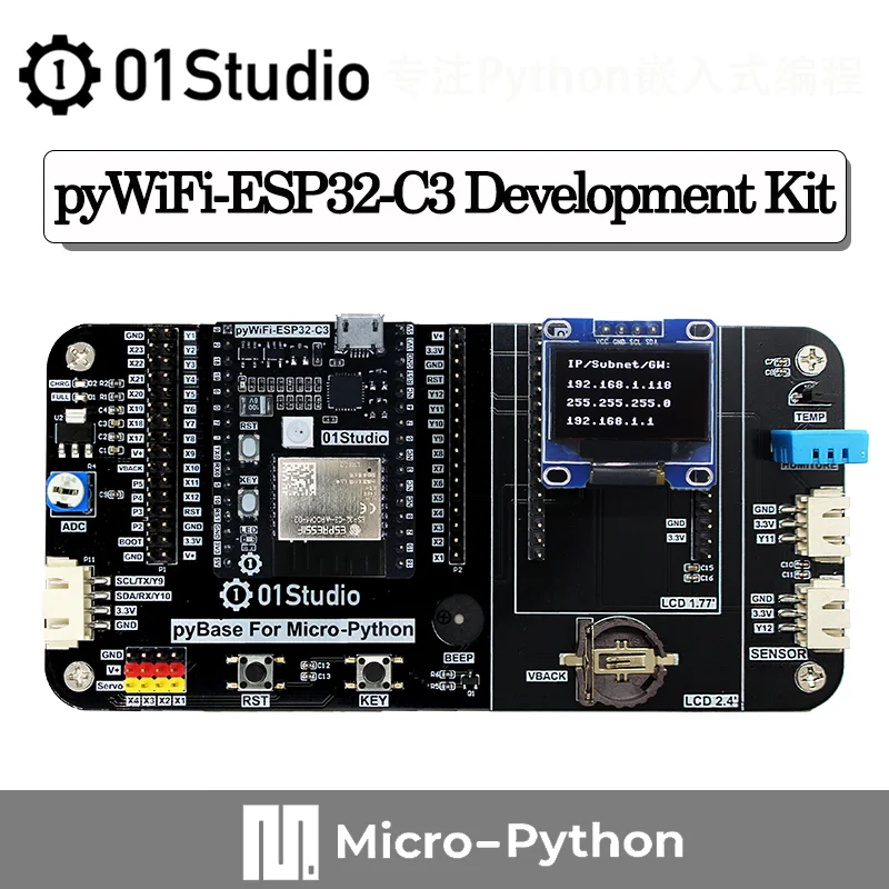 Estúdio Pywifi-esp32-c3 Desenvolvimento Demo Placa Embutida Micropython ...