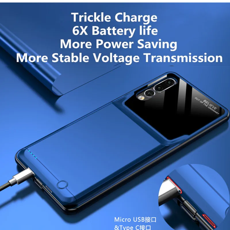 hstnbveo portable battery case for oppo a92s battery charger cases external power bank charging power case for oppo a92s free global shipping