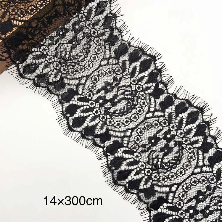 

14cm Wide Wave Point Non-elastic Eyelash Lace DIY Clothing Swimwear Underwear Accessories