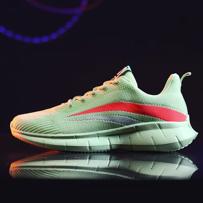 

Легкие вязаные мужские кроссовки-носки для бега, весна-лето, слипоны на плоской подошве, мужские брикетные лоферы, обувь для прогулок для мальчиков