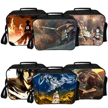 Anime Attack On Titan Lunch Bag Student School Food Box Lunch Box Boys Girls Casual Travel Portable Cooler Bag