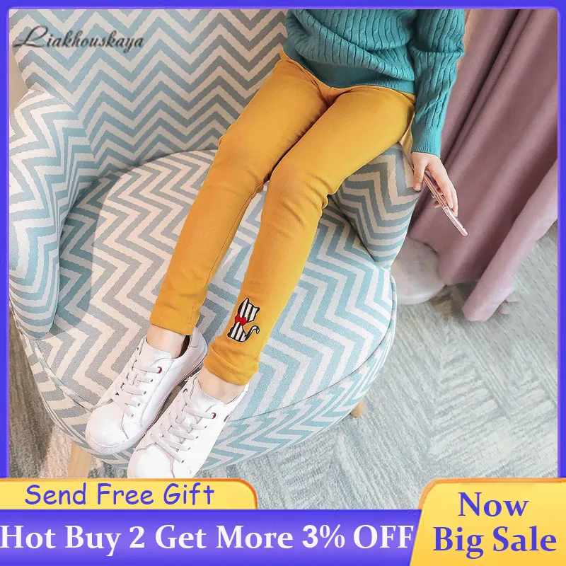 Леггинсы для девочек Новинка весна осень 2019 модные детские леггинсы хлопковые