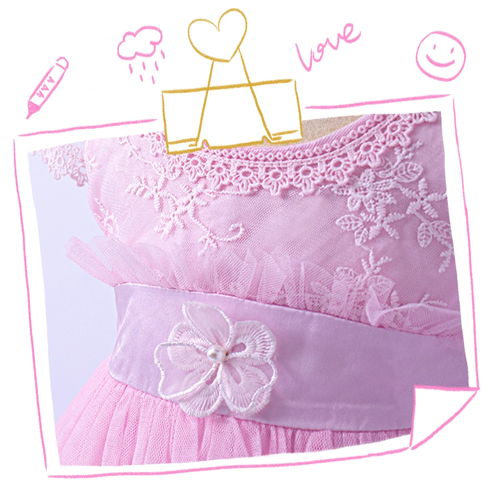 

2021 Summer Baby Girls Dress Newborn Lace Princess Kids Clothes For 1st Year Birthday Halloween Costume Infant Party Dress 1-5T