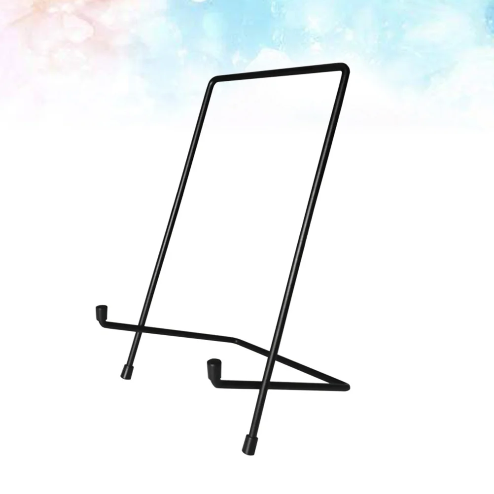 

Multi-purpose Metal Square Display Show Stand Holder Rack Base Home Decor Stand for Photo Picture Showing（Black Square 1）