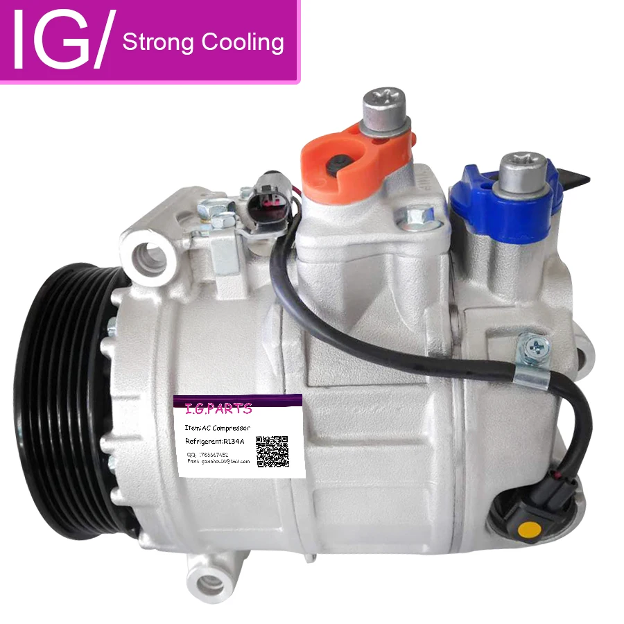 

For Air Conditioner Compressor AC For MERCEDES-BENZ CLS500 E500 5.0L V8 E320 V6 2003-2006 A0012302611 001 230 12 11 0012301211