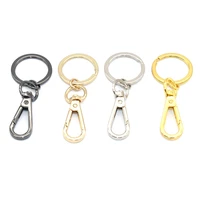 30mm metal swivel clasp with rings swivel clip keychains lobster swivel claw clasps strap hook for key purse hardware handbag