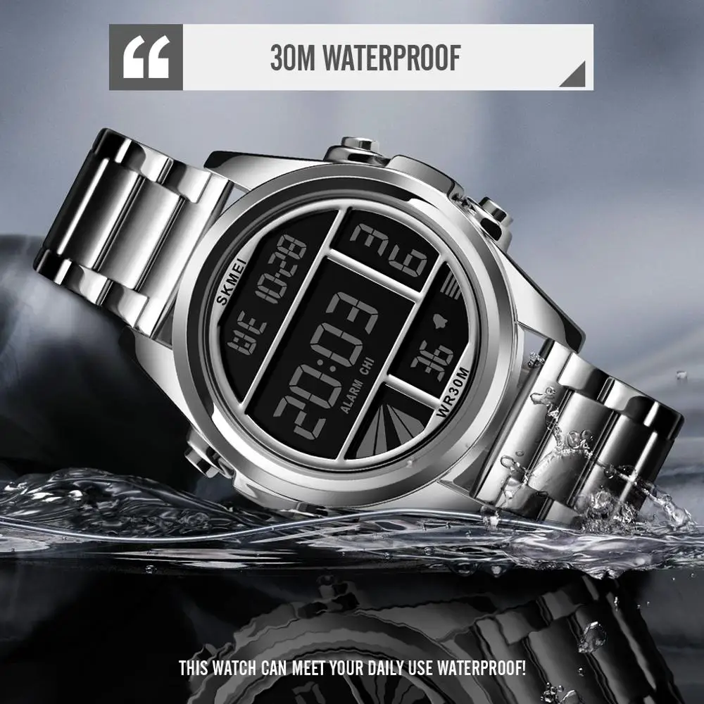 SKMEI 1448 reloj hombre модные светильник мужские спортивные часы с секундомером календарь