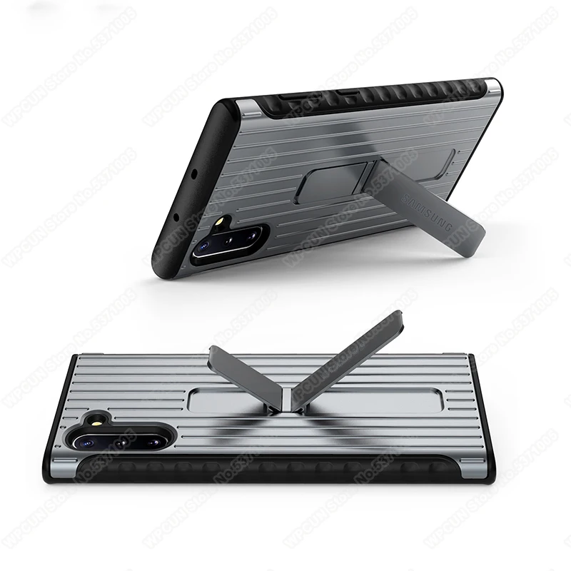 Противоударный чехол-накладка для смартфонов Samsung Galaxy Note 10 Plus с подставкой