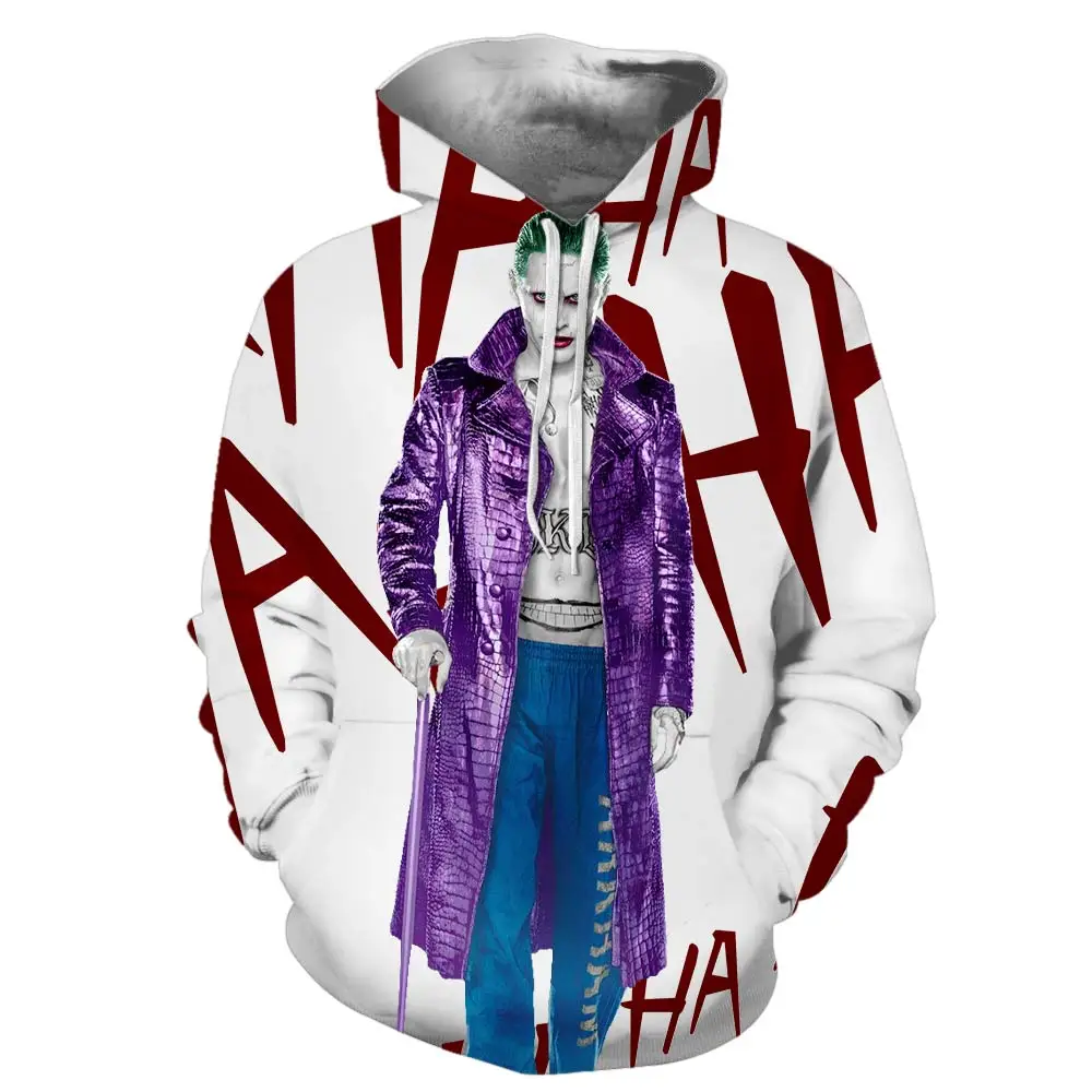 

haha joker 3D Print Sweatshirt Hoodie Men and women Hip Hop Funny Autumn Streetwear Hoodies Sweatshirt For Couples Clothes WY107