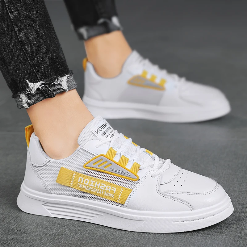 

2021 Summer Men's Youth Trend All-match Sports Shoes Lightweight Soft Breathable Mesh Low-top Sneakers Men's Casual Shoes