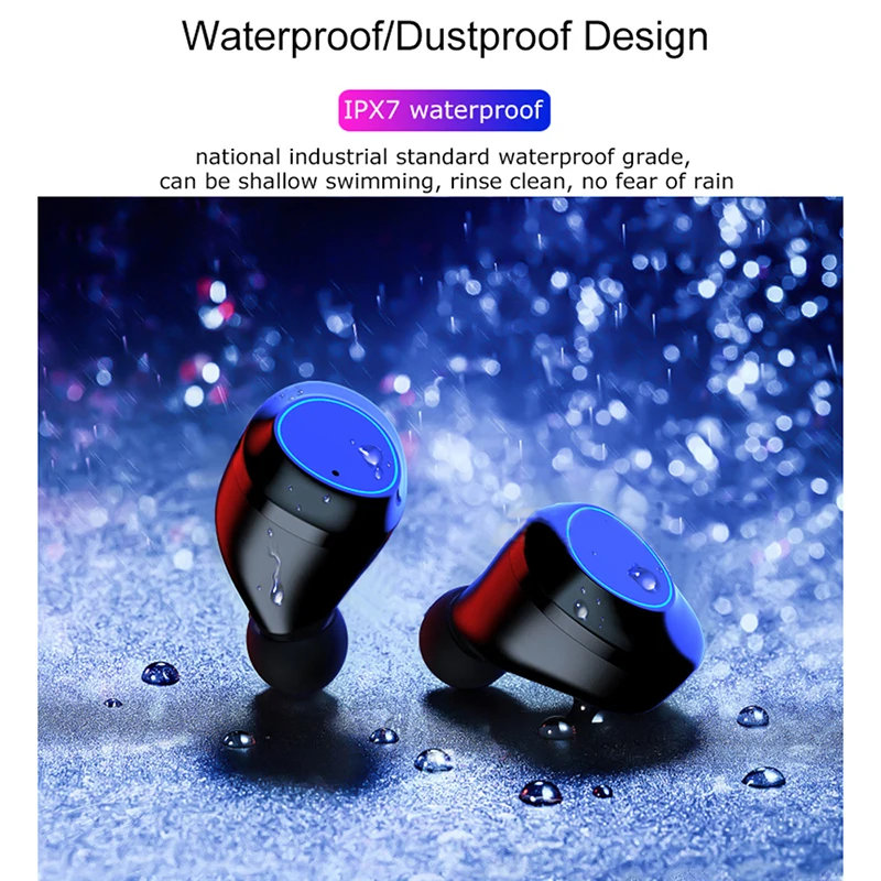 TWS G03 без потерь шумоподавление Bluetooth 5,0 наушники IPX7 водонепроницаемые настоящие беспроводные наушники 6000 мАч стерео наушники