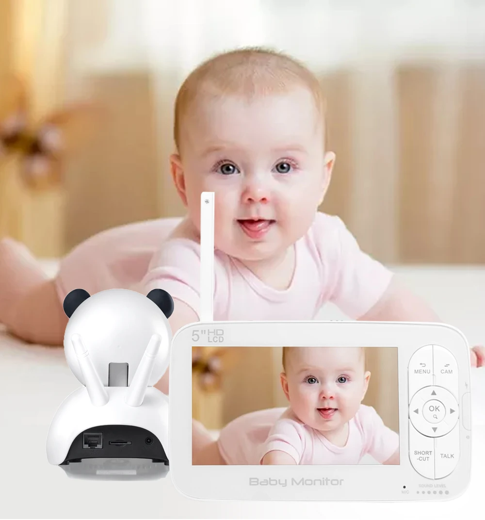 5.0-дюймовый беспроводной видео цветной радионяня с высоким разрешением няня