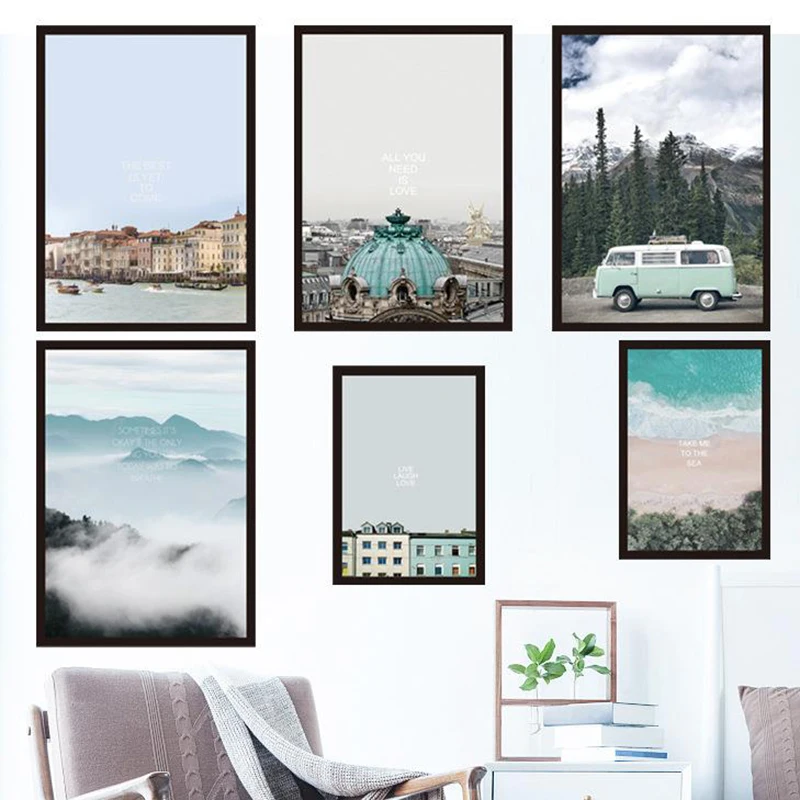 Самоклеящийся съемный декор для комнаты постер наклейки DIY путешествия память