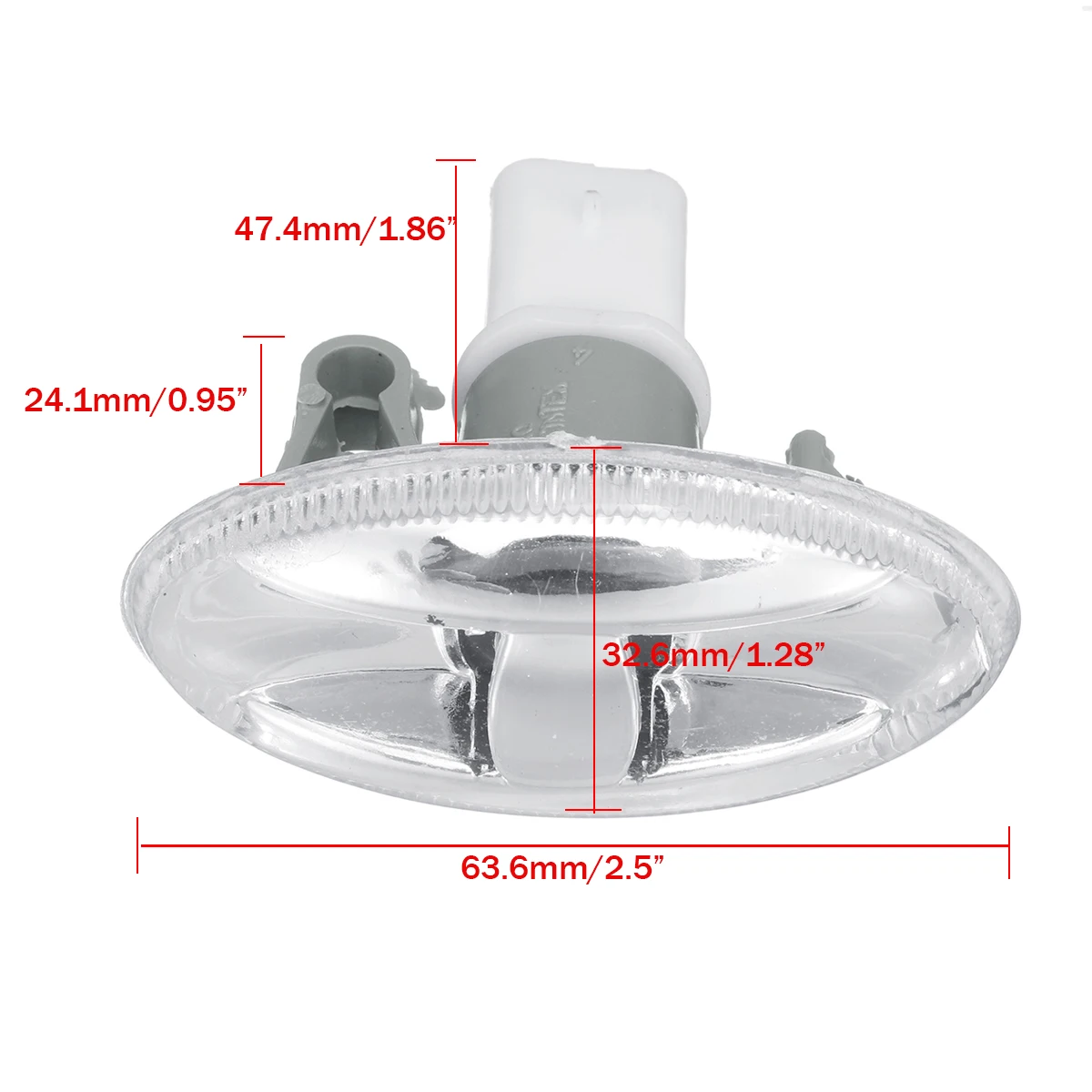 Пара автомобильных указателей поворота желтые боковые лампы для Peugeot 206 307 107 407 301