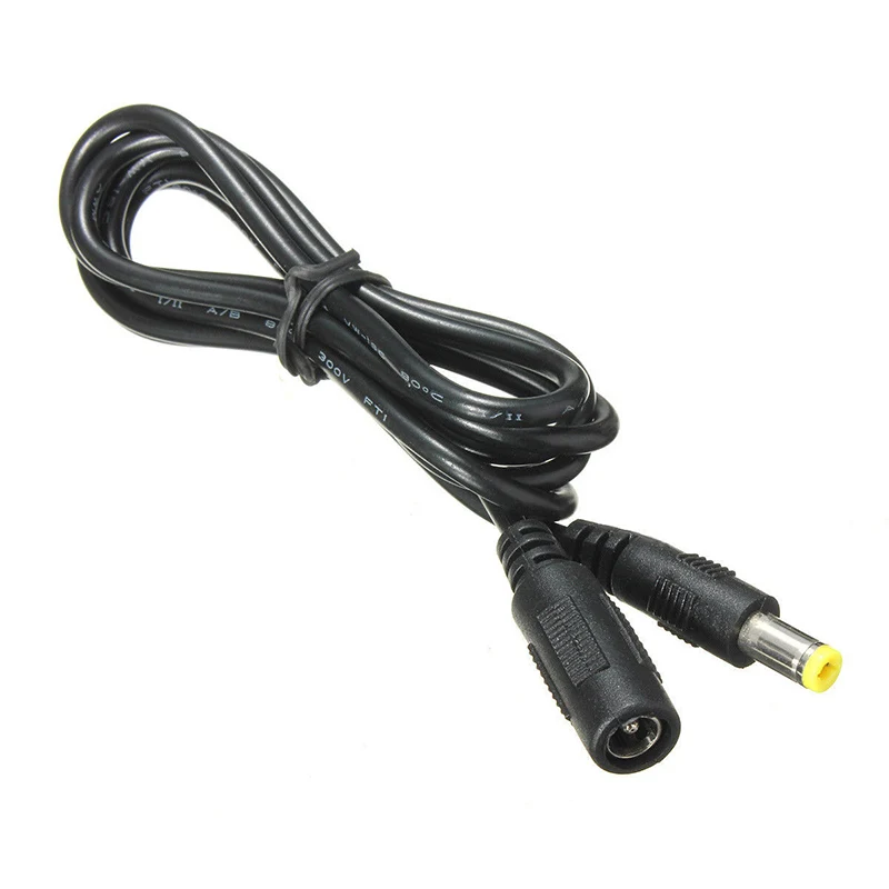 

5.5mm x 2.1mm DC Power Jack Male to Female Extension Cable Cord Lead ConnectorCable