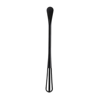 kitchen tool pp whiteblack durable silicone black with spoon pp whisk eggs beater double head plastic stirring rod 22%c3%972cm