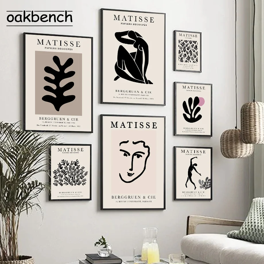 

Vintage Matisse Poster Abstract Wall Art Print Figure Leaf Canvas Painting Nordic Wall Picture For Living Room Modern Home Decor