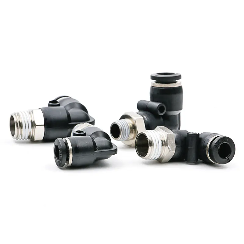 

Пневматический Фиттинг с наружным диаметром 10 мм, 8 мм, 12 мм, наружный диаметр 1/8 дюйма, 1/4 дюйма, 1/2 дюйма, наружная резьба BSPT, L-образный газовы...