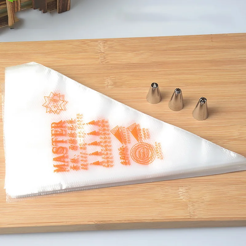 

Disposable Piping Bag Icing Fondant Cake Cream Squeeze Cream Bag Dessert Pastry Tip Cake Tools 100/200/300PCs