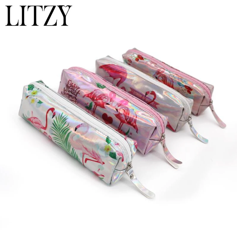 Карандаш кактус чехол голографическая лазерная ручка сумка для девочек