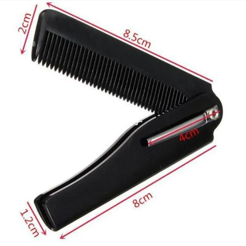 

1 Pcs Mens Womens Beauty Handmade Folding Pocket Clip Hair Moustache Beard Comb Hair Styling Tool High Quality