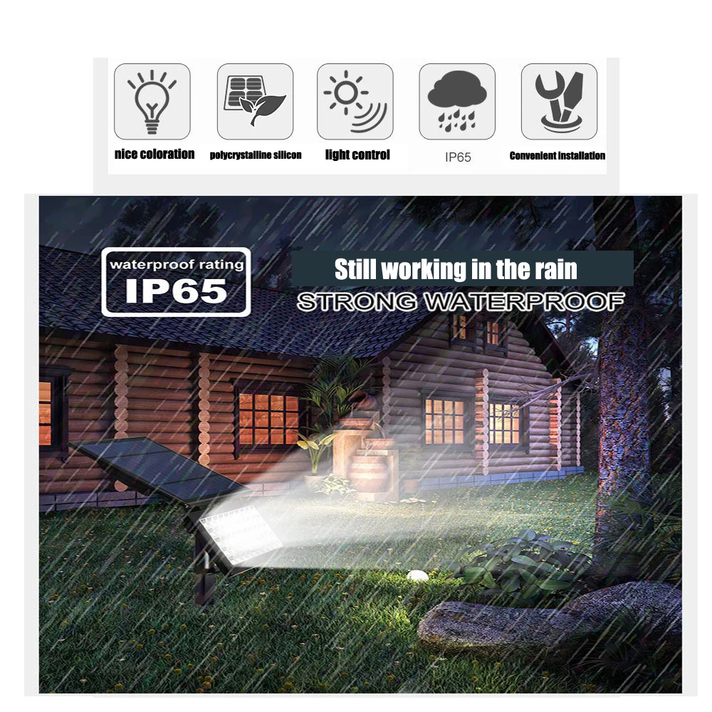 Светодиодная Съемная солнечная панель A2 простой супер яркий светильник на