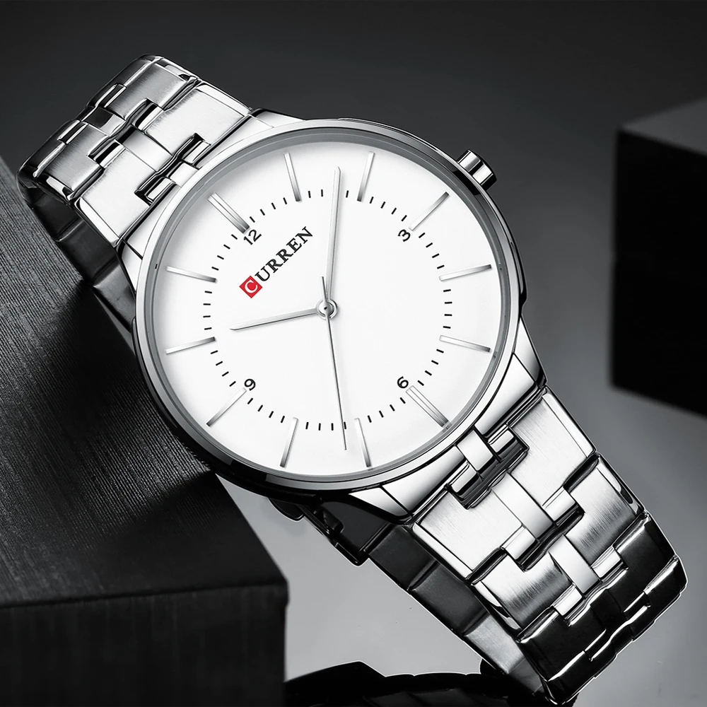 Часы наручные CURREN Мужские кварцевые роскошные модные спортивные в стиле