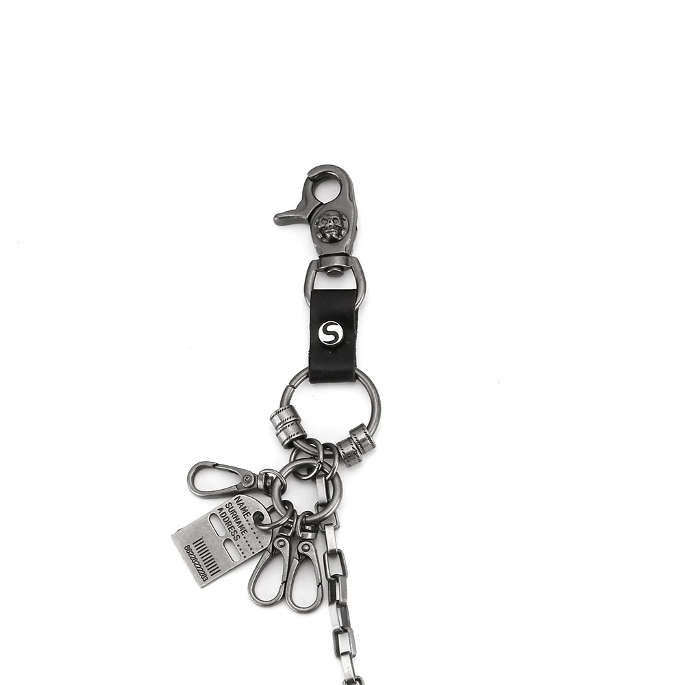 Модный Байкерский металлический кошелек цепи ремень хип-хоп брюки джинсовая