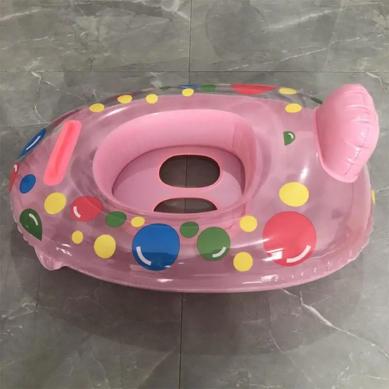 Детское плавательное кольцо с мультяшным принтом безопасный надувной шейный