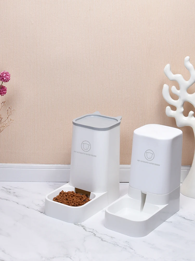 Пластиковый автоматический питатель для домашних животных большой контейнер
