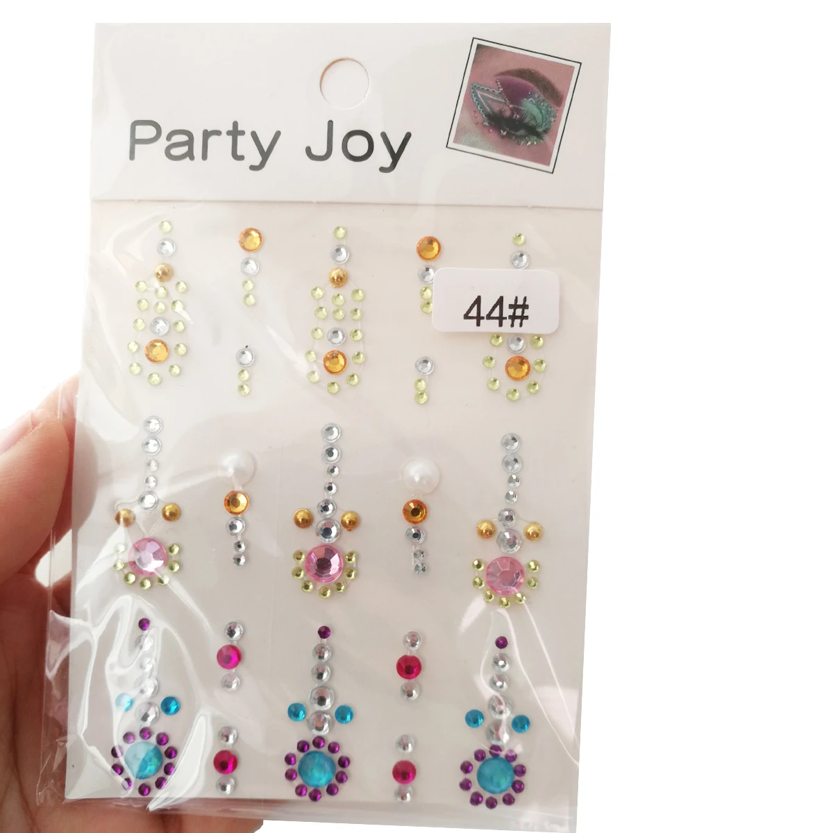 

1PCS Fashion Women Tattoo Diamond Makeup Eyeliner Eyeshadow Face Sticker Jewel Eyes Makeup Crystal Eyes Sticker
