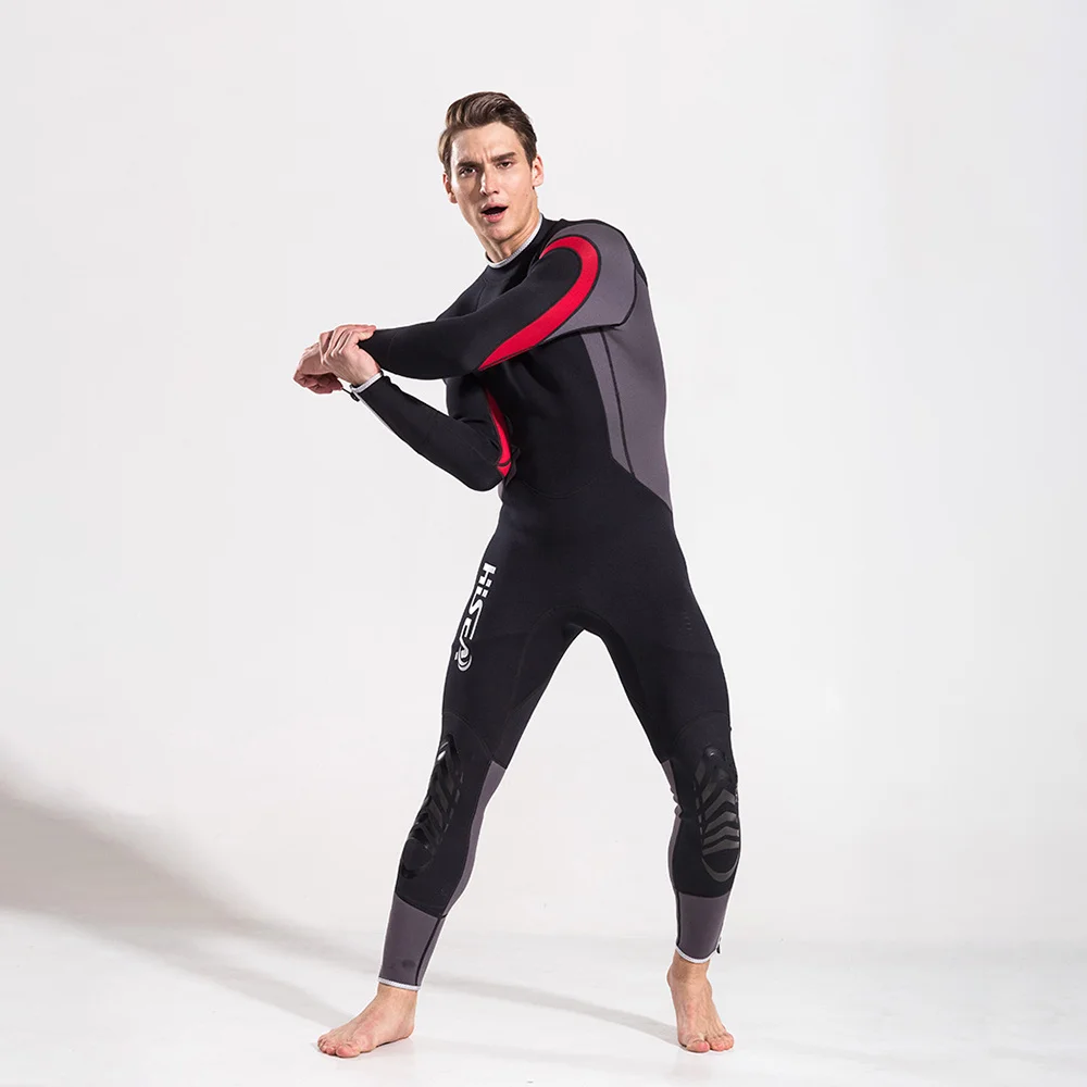 

Men's Full Body Wetsuit, 2.5mm Men Premium Neoprene Long Sleeves Dive Suit -perfect for Swimming/scuba Diving/snorkeling/surfing