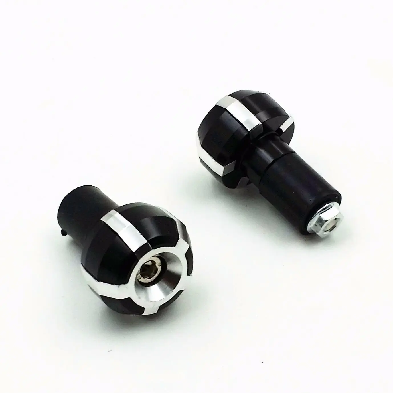 

Silver 7/8" 22mm HANDLEBAR BAR END Plug For Honda Kawasaki Street Sports Bike XR