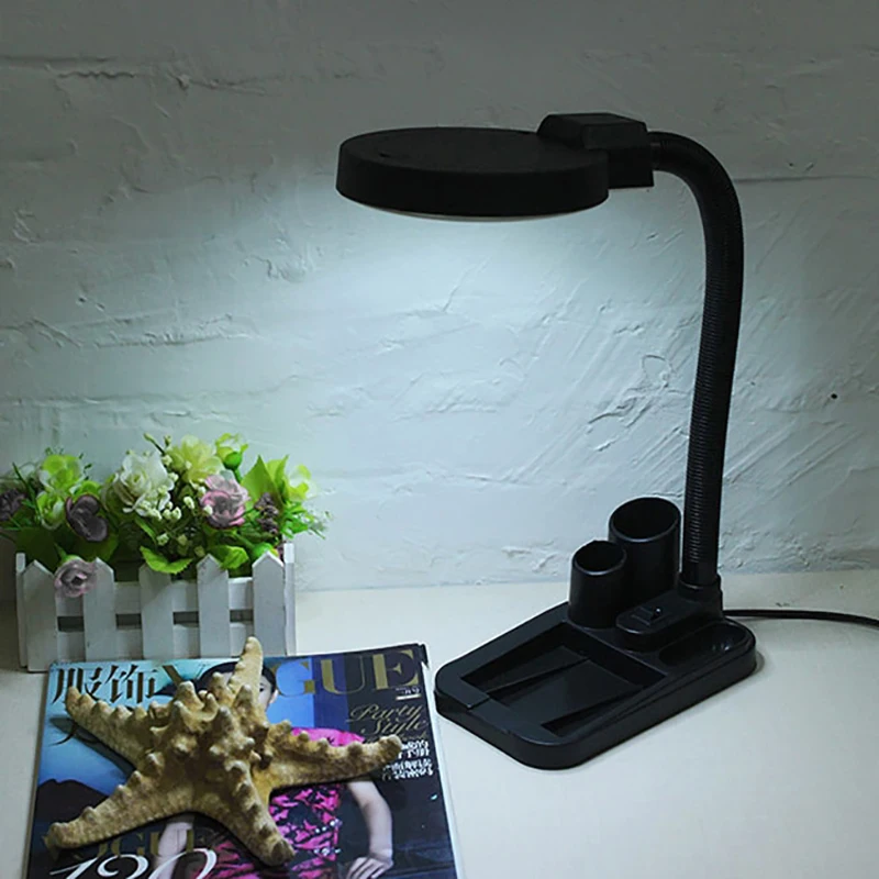 Светодиодный светильник с увеличительным стеклом 5X 10X|magnifier desktop|magnifier lamp lightdesk