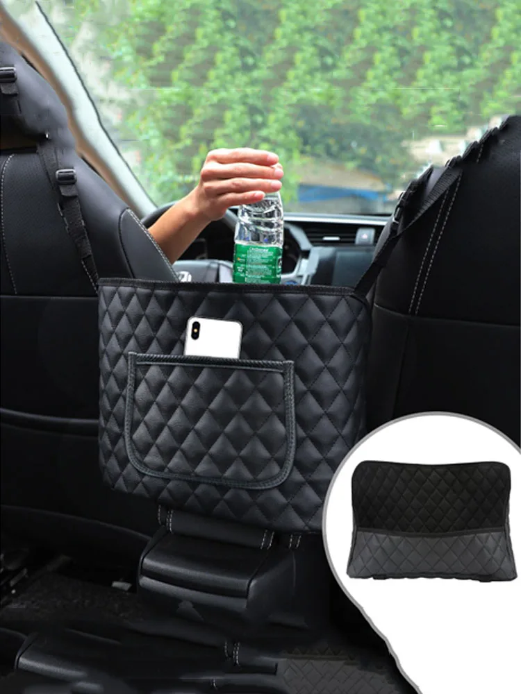 

Car Seat Compartment Storage Net Pocket on-board Multifunctional Handbag Holder for Storage and Hanging Bag for In Car Supplies